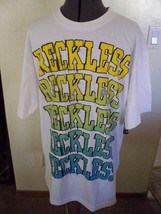 Young &amp; Reckless Y&amp;R Men&#39;s Guys White Reckless Logo Tee T-SHIRT New $25 - £11.98 GBP