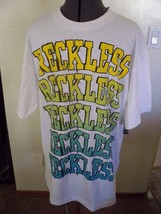 YOUNG &amp; RECKLESS Y&amp;R MEN&#39;S GUYS  WHITE RECKLESS LOGO TEE T-SHIRT NEW $25 - $14.99
