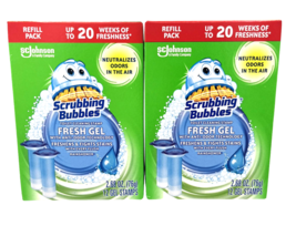 2 X Scrubbing Bubbles Rainshower Toilet Cleaning Stamp Fresh Gel, 12 Ref... - €24,81 EUR