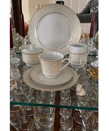 Chris Madden Home Collections Bone China ~ 12 Cups, Saucers, Lunch Dinne... - $382.94 CAD
