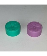 Pretend Play Dollhouse Playset Toys Round Cushion Seats Purple Green - $8.99