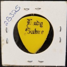 LADY SABRE - VINTAGE OLD STAGE USED CHRIS WARREN TOUR CONCERT GUITAR PICK - £15.63 GBP