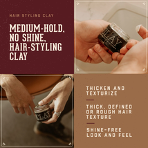 18.21 Man Made Styling Clay (medium-hold, matte-finish), 2 oz image 2