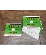 Atlas Lime Soda Bottle Label Lot Of 100+ Vintage Soda Labels Unused CV JD - €17,20 EUR
