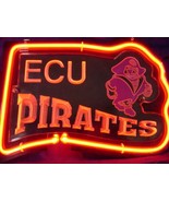 NCAA East Carolina Ecu Pirates Football 3D Beer Bar Neon Light Sign 11&quot; ... - £155.58 GBP