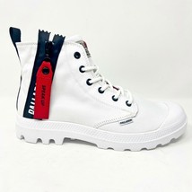 Palladium Pampa Unzipped White Mens Size 7.5 Combat Boots 76443 171 - $69.95