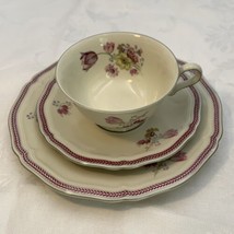 VTG Rosenthal CHIPPENDALE Tea Cup Saucer Salad/Dessert 3 pc Bahnhof Selb Germany - £37.79 GBP