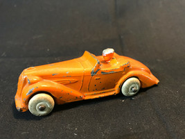 Old Vtg Barclay Manoil Toy Car Convertible Race Racing Car White Wheels USA - £79.79 GBP