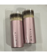 2X Mally cosmetics mini travel size flat top foundation brush 2.5inch - $13.50