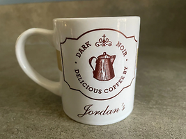 Jordan&#39;s Dark Noir Delicious Coffee Tea Mug Sweet Expressions Vintage - £3.72 GBP