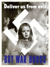 Decor War bonds Poster. Graphic Art Design. Deliver US from evil. Wall Art. 1800 - £13.44 GBP+