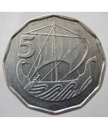 ANCIENT SAILING SHIP 1982 over 30 Years Old Cyprus 5 mils 1982 Dodecagon... - £7.95 GBP