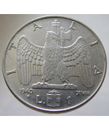 1940 ITALIAN EAGLE COIN over 70 Years Old Italia Kingdom Vittorio Emanue... - £7.82 GBP