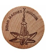 JUDAICA 1970 WOODEN TOKEN  Yehud Judah Magnes Museum - £3.98 GBP