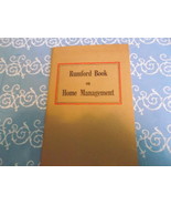 Rumford Book on Home Mangement  - $20.34 CAD