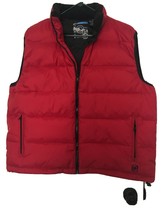 Op Men&#39;s Puffer Vest Zip Up Activewear Size XL Burgundy - $43.27