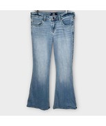 HOLLISTER low rise flare jeans light wash size 10/30 summer denim boho - $53.47 CAD