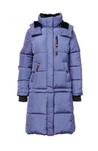 Canada Weather Gear Steel Blue Convertible Hooded Puffer Coat Women&#39;s Size S NEW - £56.73 GBP