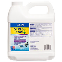 API Stress Zyme Plus Bio Filtration Booster 128 oz (2 x 64 oz) API Stress Zyme P - £91.49 GBP