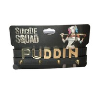 DC Comics Suicide Squad PUDDIN 2 Bracelet Set Spikes Faux Leather Harley Quinn - £11.45 GBP