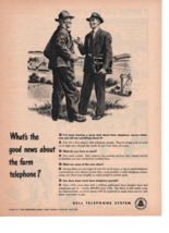 1945 Whats The Good News About Farm Telephone Bell Telephone System Prin... - £12.17 GBP