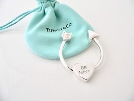 Tiffany &amp; Co Silver Heart Arrow Be Mine Key Ring Keyring Keychain Gift L... - £273.08 GBP