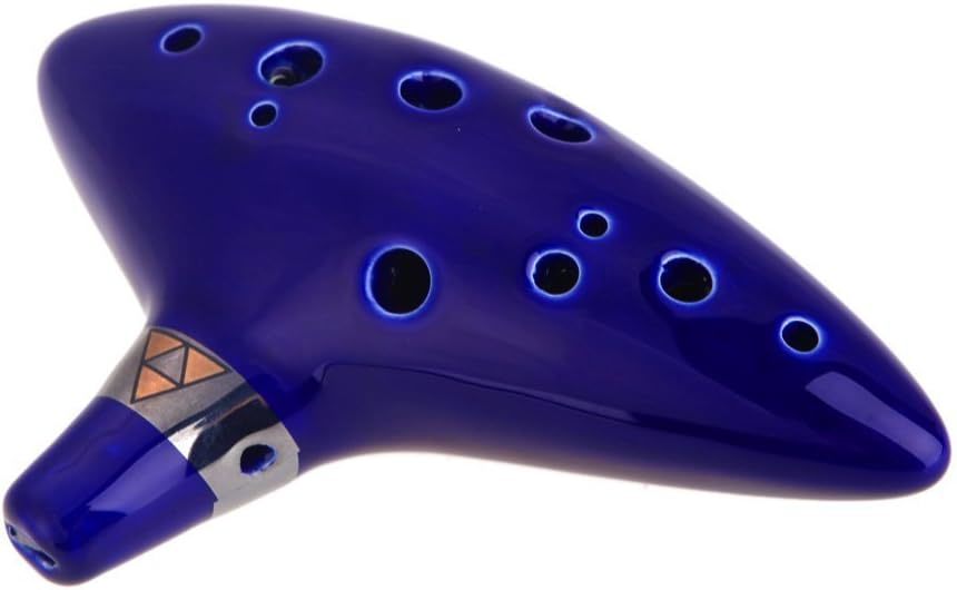 Afunta 12 Hole Ocarina Alto C Ceramic Ocarina Flute Musical Instrument, ... - $30.99