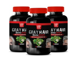 Hair Grow Back - Gray Hair Reverse - Anti Inflammatory Pills 3 Bottle - £33.53 GBP