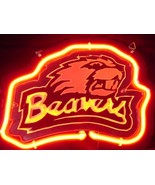 NCAA Oregon State Beavers 3D Beer Bar Neon Light Sign 10&quot; x 8&quot; - £157.11 GBP