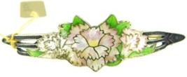 Sterling Posey Posy Corsage Scarf Pin Enamel Carnation 2 1/2&quot; c. 1920s (... - £201.43 GBP
