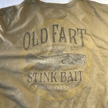 Bass Pro Shop  Old Fart Stink Bait T Shirt Men Sz 2XL Brown Fishing Boat... - £11.41 GBP