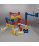 Vintage Marble Works set 19 Pieces Marble Run Tower Chase with marbles - $416.01 MXN