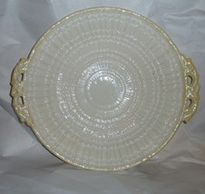 Vintage Irish Belleek Yellow Limpet Handled Cake Plate 6TH MARK 1965-1980 - $24.74