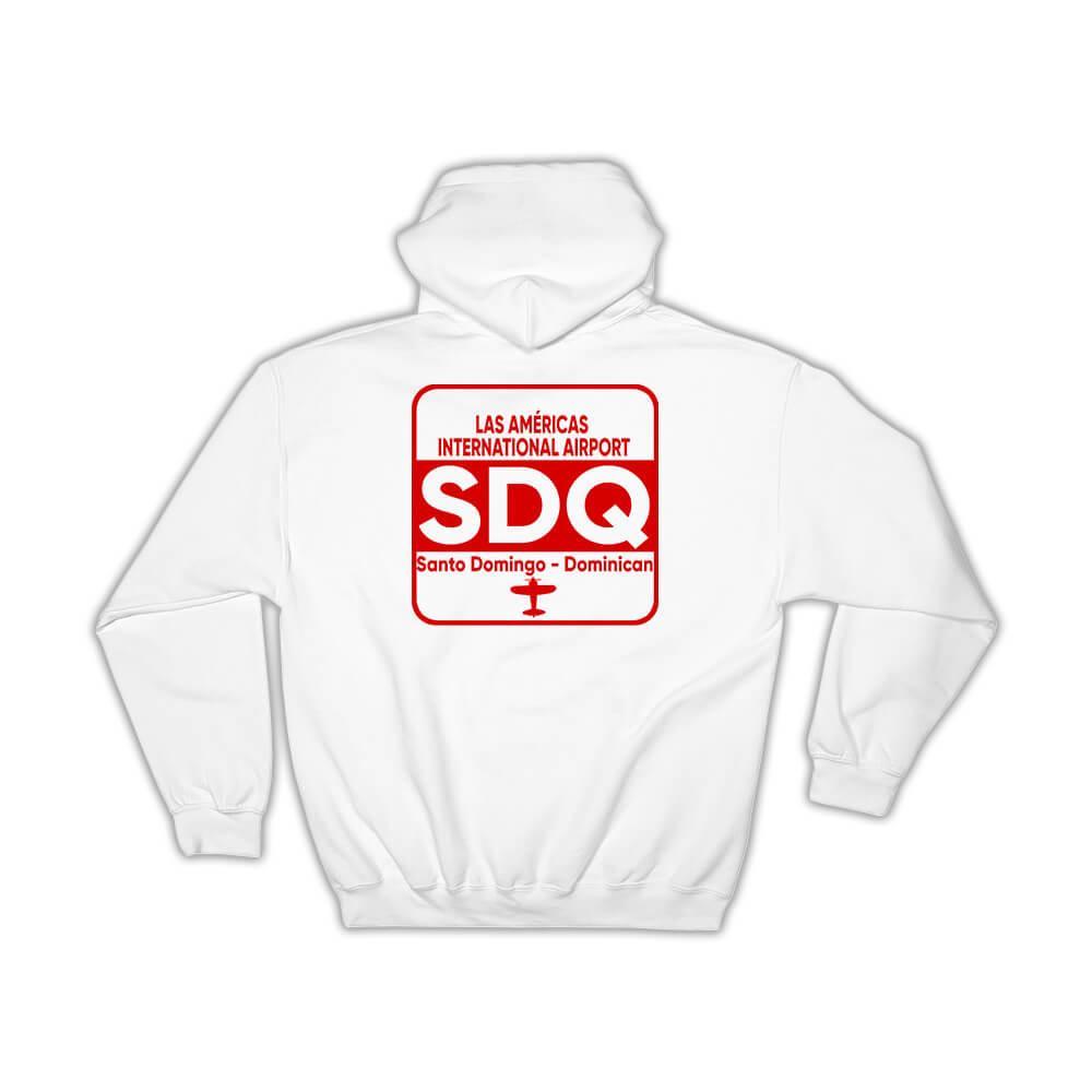 Dominican Republic Américas Airport Santo Domingo SDQ : Gift Hoodie Travel Airli Item image 2