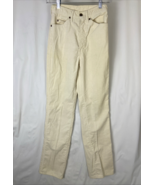 Vintage Funny Girl 70’s Women’s Corduroy Beige Pants Size 9/10 Tall 23&quot;x... - $58.57 CAD