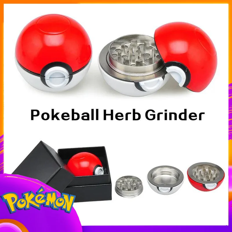 Pokemon Poké Ball Model Grinder 55mm Poke Ball Herb Grinders Metal Zinc Alloy - £13.75 GBP