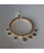 Gardenia Black &amp; Gold Woven Coin necklace - $79.00