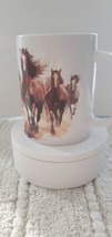 Running Horses 15 Ounce Sublimated Coffee Mug - £14.91 GBP