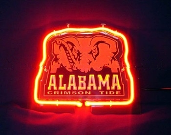 Primary image for Alabama Crimson Tide 3D Bar Neon Light Sign 11'' x 8''