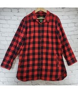 Stillwater Supply Company Flannel Shirt Jacket Shacket Womens Sz XXL Red... - £19.48 GBP