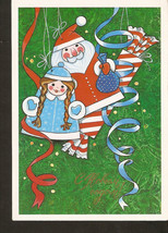 Russia Moscow Vintage Happy New year postcard Illustration by Zhukova 1990 - £3.16 GBP