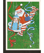 Russia Moscow Vintage Happy New year postcard Illustration by Zhukova 1990 - £3.13 GBP