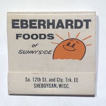 Eberhardt Foods Sunnyside Sheboygan Wisconsin Advertising Match Book Matchbox - £4.75 GBP