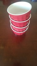 Red Ice Cream Dishes/Candy/Dessert Set of 4-Brand New-SHIPS N 24 HOURS - $80.20