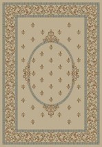 7 ft. 10 in. x 9 ft. 10 in. Jewel F.Lys Medallion - Ivory - £175.59 GBP