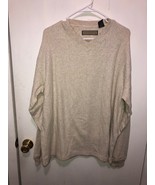 NWT Naturalife Pullover Mens V Neck Sweater SZ Medium Heather Oatmeal NE... - $16.82