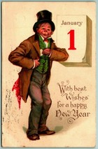 Unsigned Frances Brundage Happy New Year Raphael Tuck DB Postcard I11 - $14.22