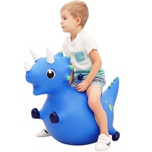 Bouncy Dinosaur Hopper, Inflatable Dino Bouncing Animal For Toddlers, Indoor Out - £51.78 GBP