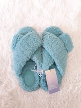 STARS ABOVE Women&#39;s Fuzzy Cross Front Slide Slippers (Size M / 7-8) ~ NEW!!! - £7.47 GBP