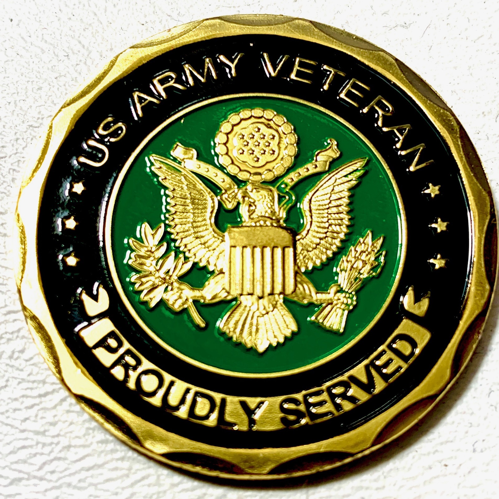 United States Army Veteran Gold Challenge Coin - $2.96